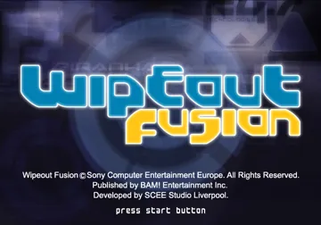 WipEout Fusion screen shot title